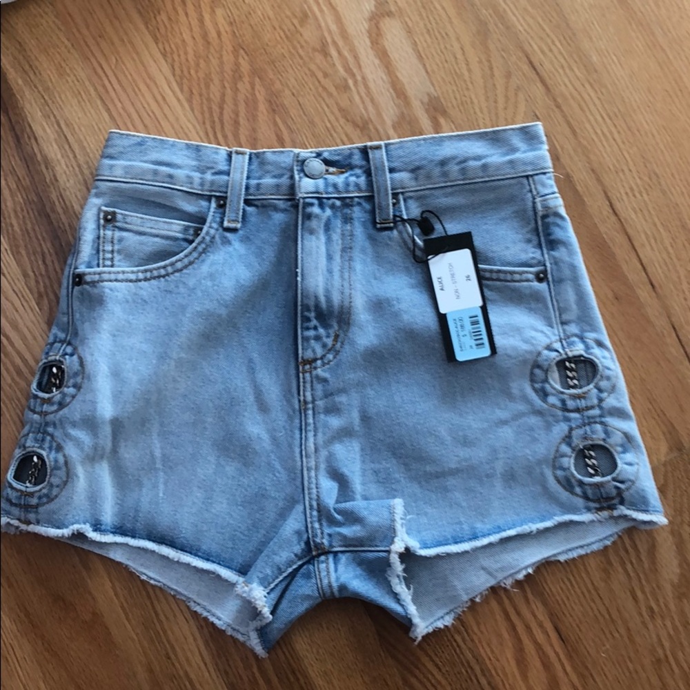 denim shorts